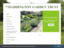 Tablet Screenshot of haddingtongarden.com